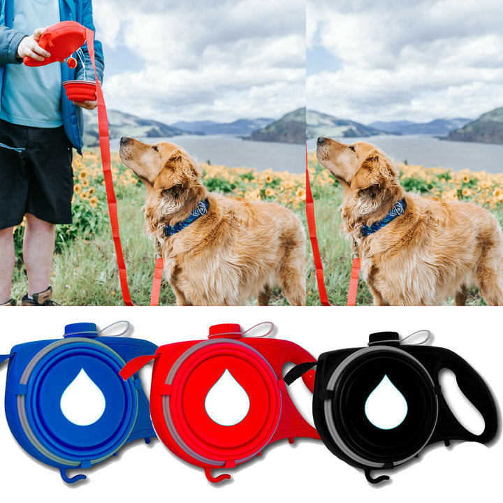 Dog Leash With Water Bottle - Happy Paws™ 